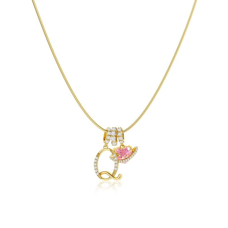 Colliers pendentifs 3 rangs avec initiales A-Z | Personnalisés et élégants