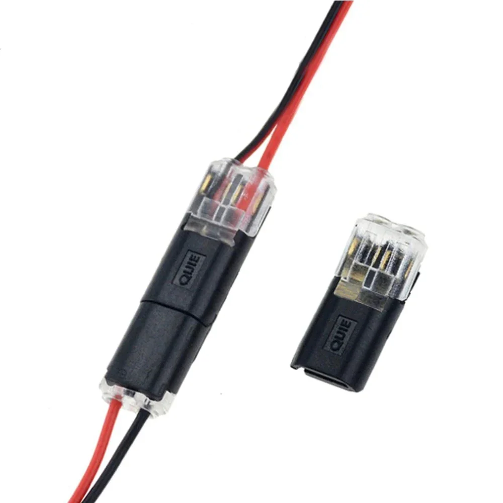 Connecteur enfichable à double fil avec boucle de verrouillage