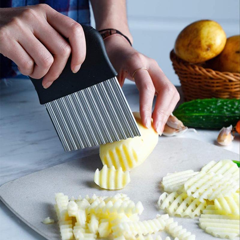 Coupe-frites ondulées