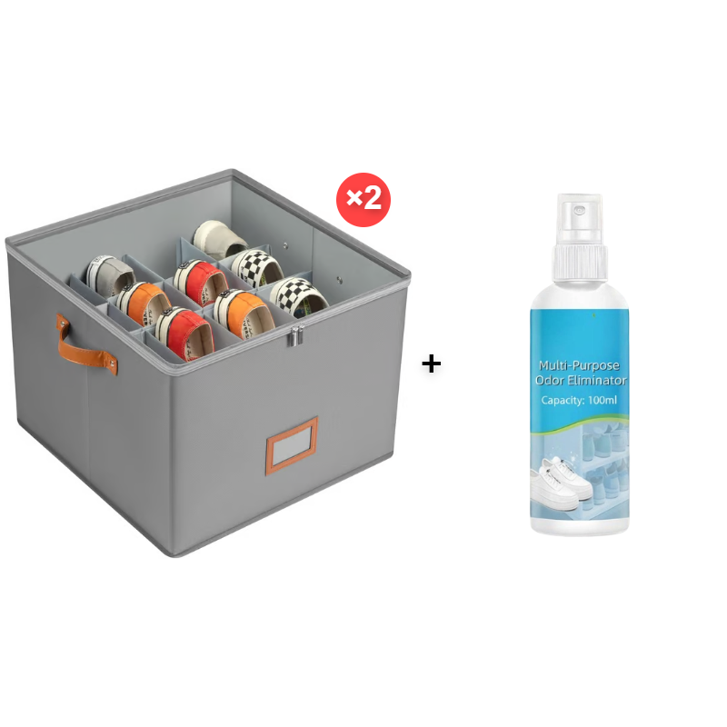 Organisateur de chaussures en tissu, boîte de rangement