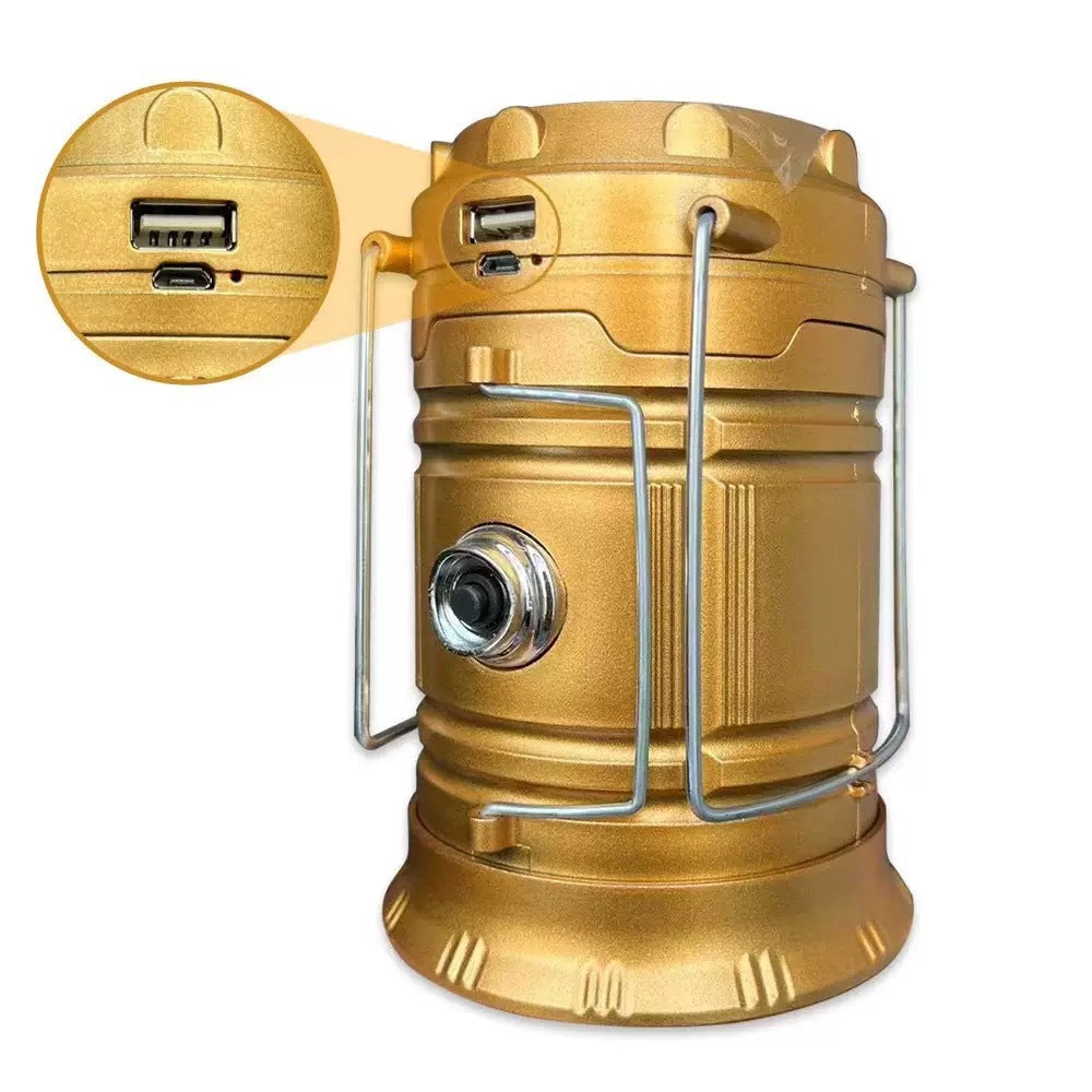 Lanterne de camping LED 3-en-1 effet flamme