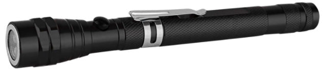 Lampe de poche télescopique magnétique multifonctionnelle – Extensible, col de cygne à 360°, super lumineuse