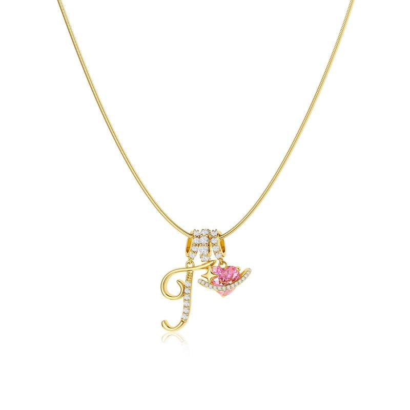 Colliers pendentifs 3 rangs avec initiales A-Z | Personnalisés et élégants