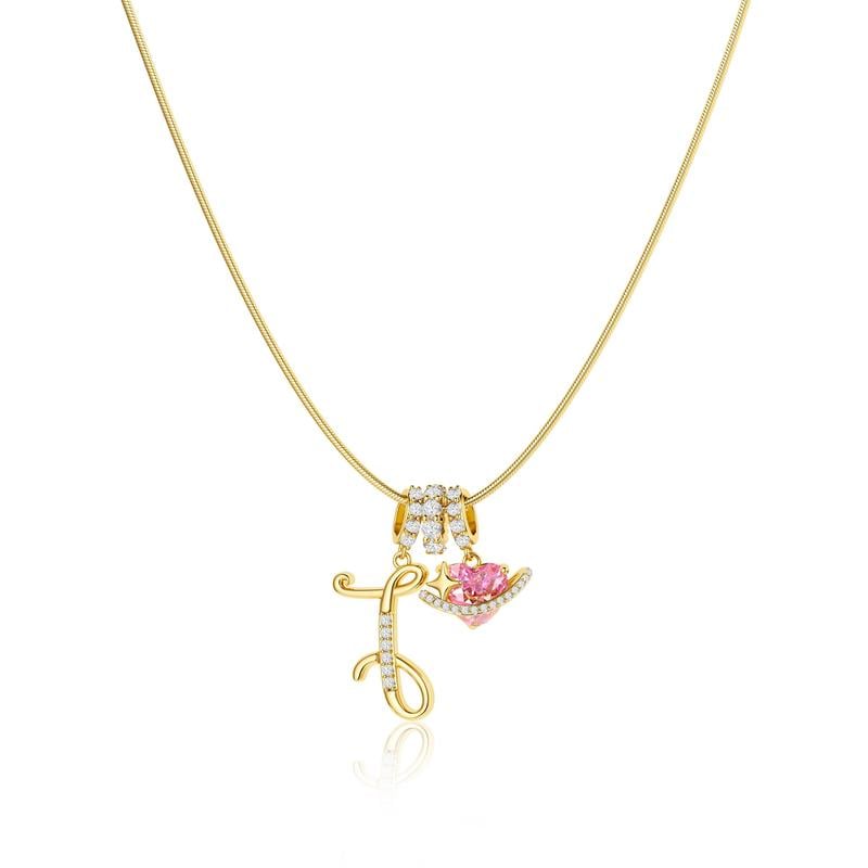 Colliers pendentifs 3 rangs avec initiales A-Z | Personnalisés et élégants