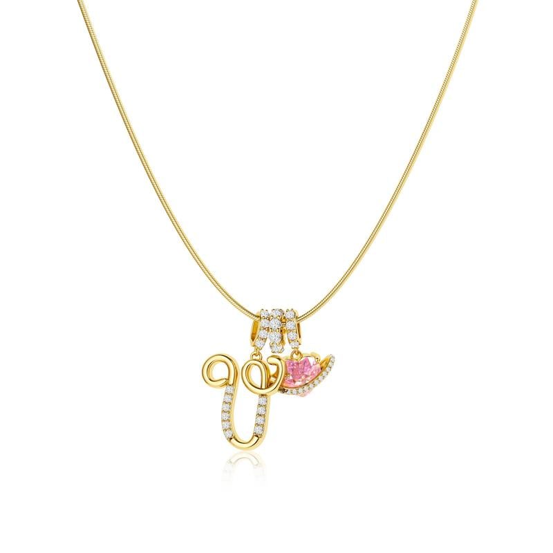 Colliers pendentifs 3 rangs avec initiales A-Z | Personnalisés et élégants