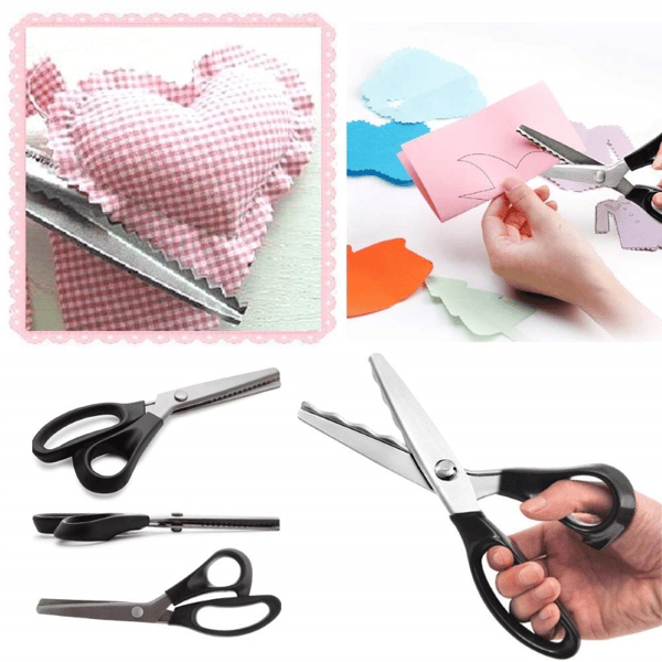 Ciseaux de couture crantés DIY – Précis et faciles à utiliser