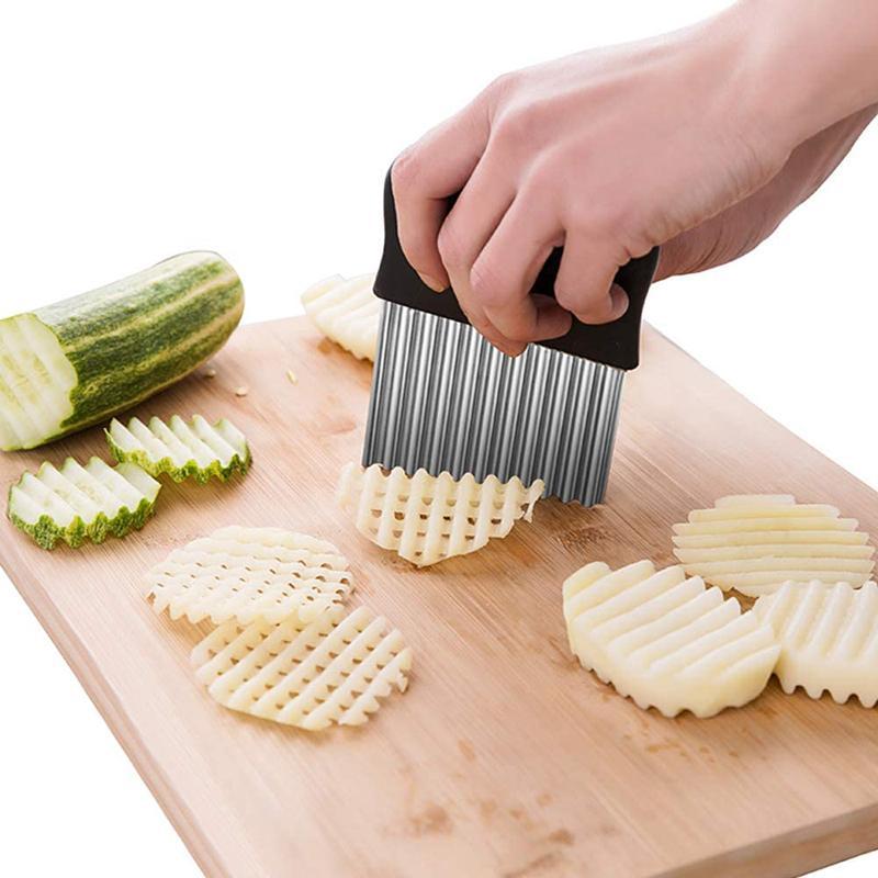 Coupe-frites ondulées