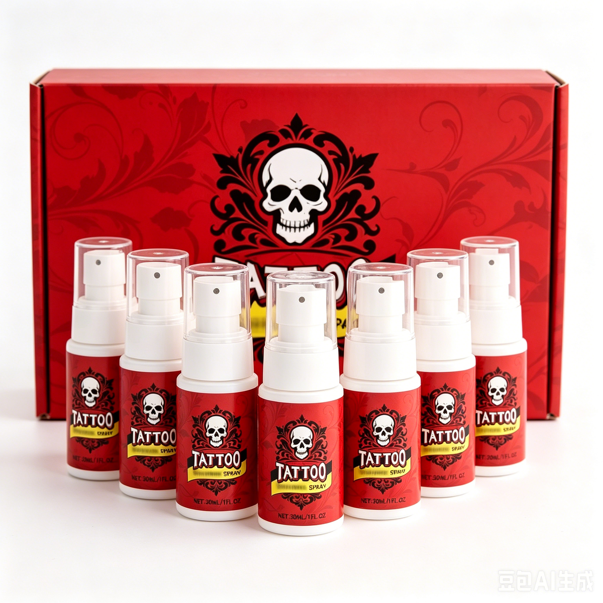 Spray hydratant pour le soin des tatouages
