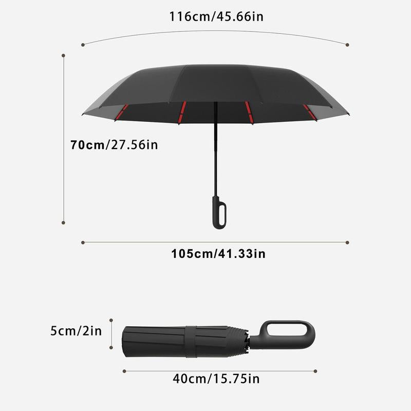 Parapluie pliant automatique – Coupe-vent, imperméable et compact
