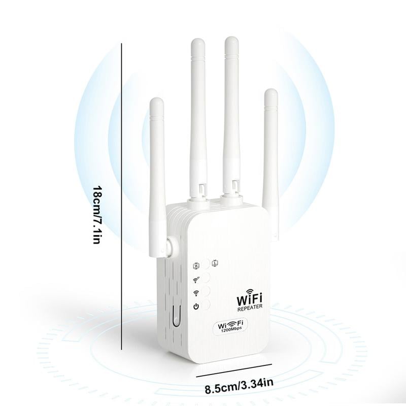 Répéteur WiFi Double Bande (5GHz/2.4GHz) 1200Mbps 2026 Couvre 930 m² et 50 Appareils
