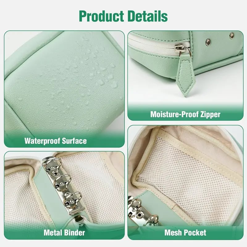 Ensemble de pochettes à pilules étanches A8 – 14 pochettes à code couleur, coque résistante aux chocs, jusqu'à 2 semaines de médicaments !