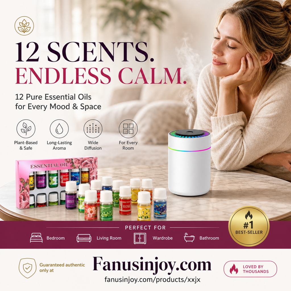 Le parfum frais améliore votre humeur ! Ensemble de 12 huiles essentielles hydrosolubles