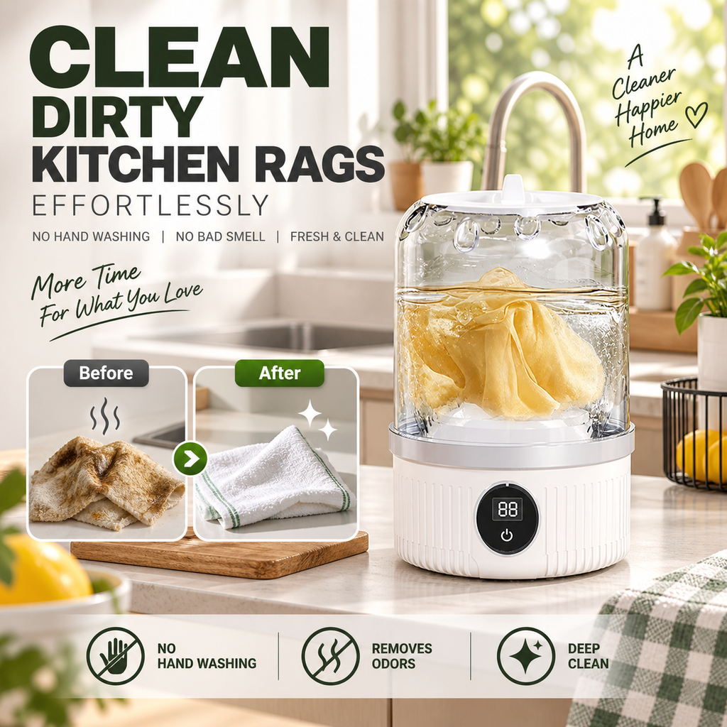 Libérez vos mains Mini machine à laver à chargement sans fil