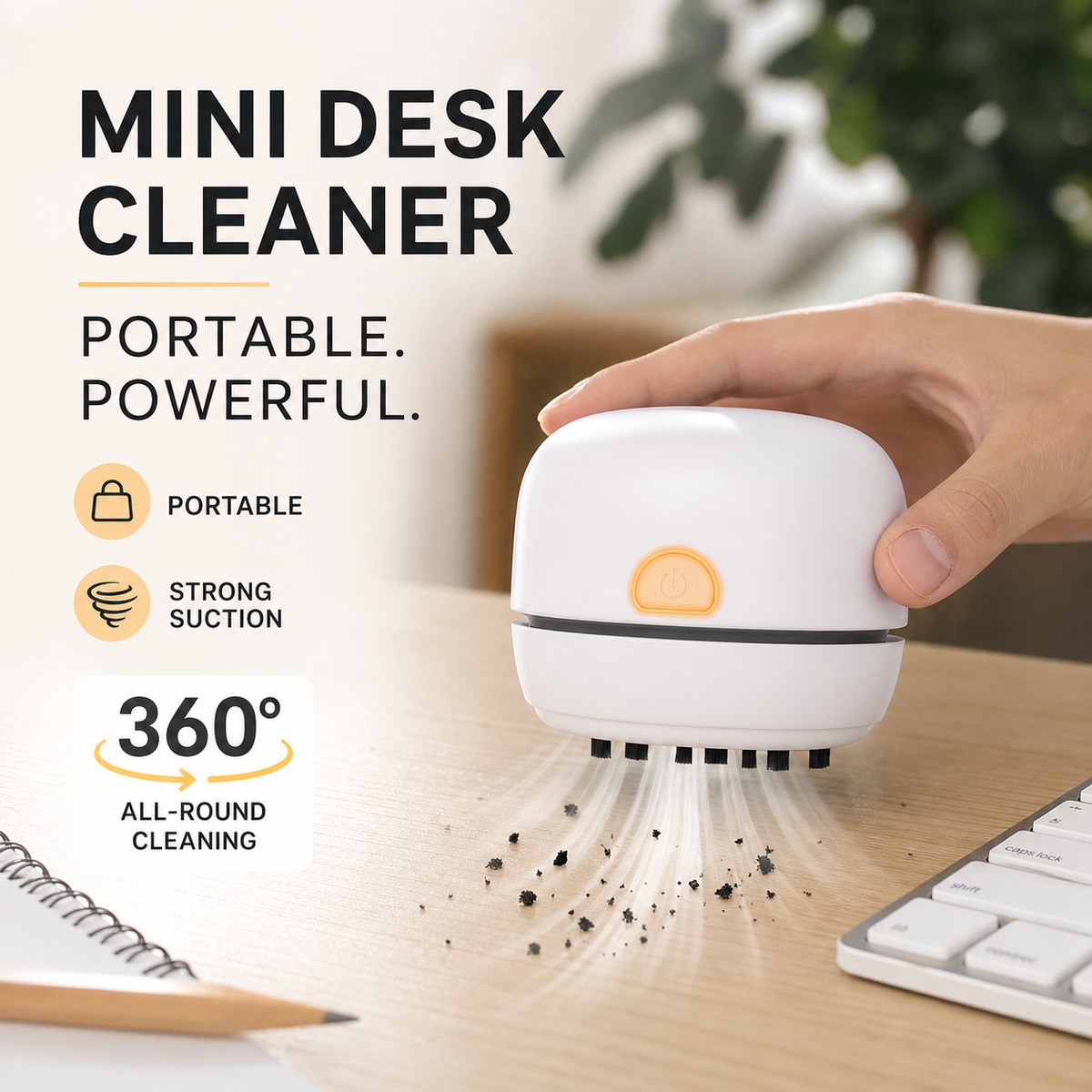 Mini aspirateur de bureau portable