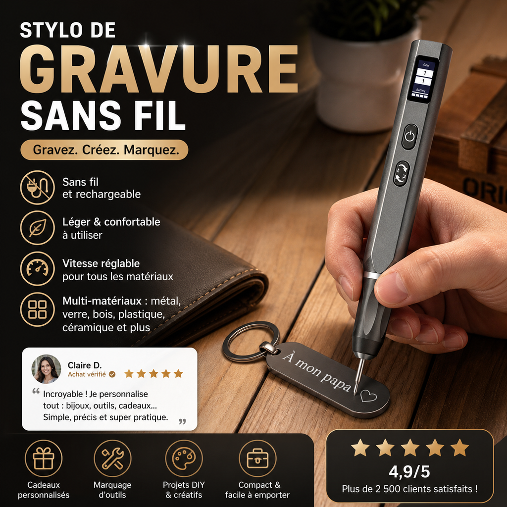 Graveur sans fil rechargeable