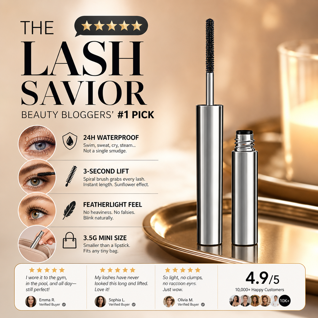 Mascara recourbant et allongeant waterproof