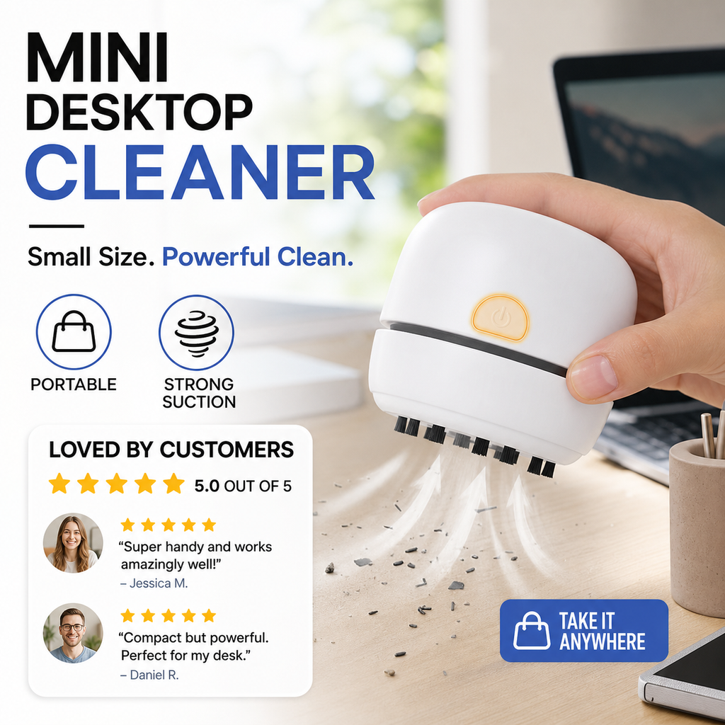 Mini aspirateur de bureau portable