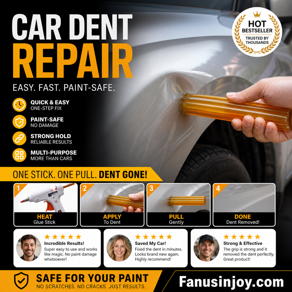 Réparez les bosses de votre voiture sans effort ! Bâton de colle pour débosselage sans peinture