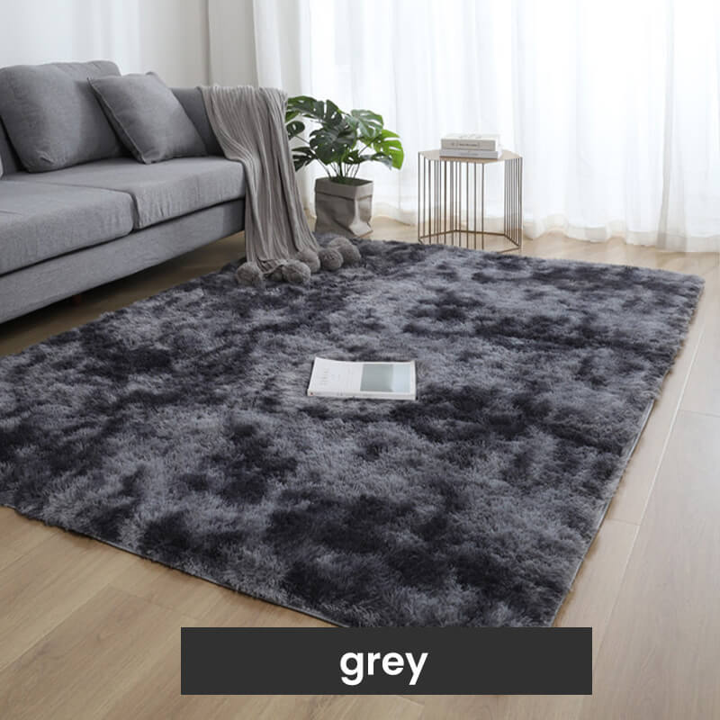 Tapis de sol en peluche dégradé de couleurs
