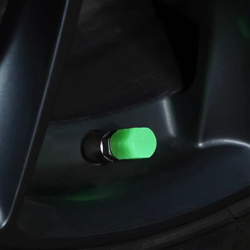 Recevez un lot gratuitement ! Capuchons de valve phosphorescents (capuchons de valve de pneu)