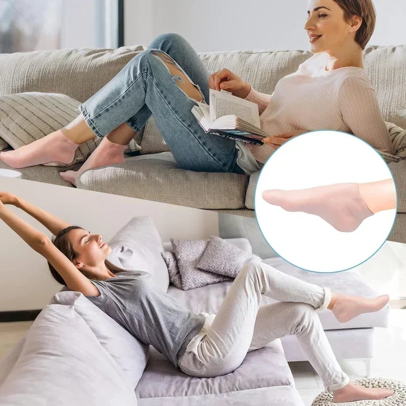 Chaussettes en silicone hydratantes et exfoliantes, chaussettes de protection pour la plage