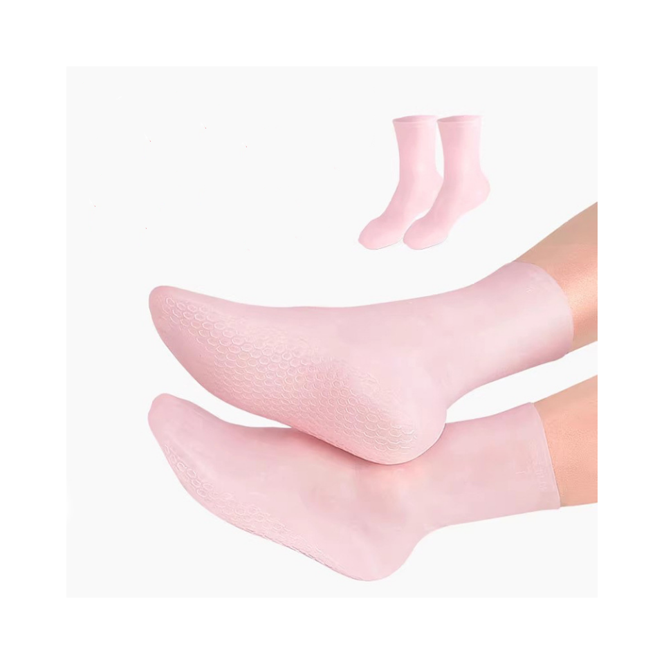 Chaussettes en silicone hydratantes et exfoliantes, chaussettes de protection pour la plage