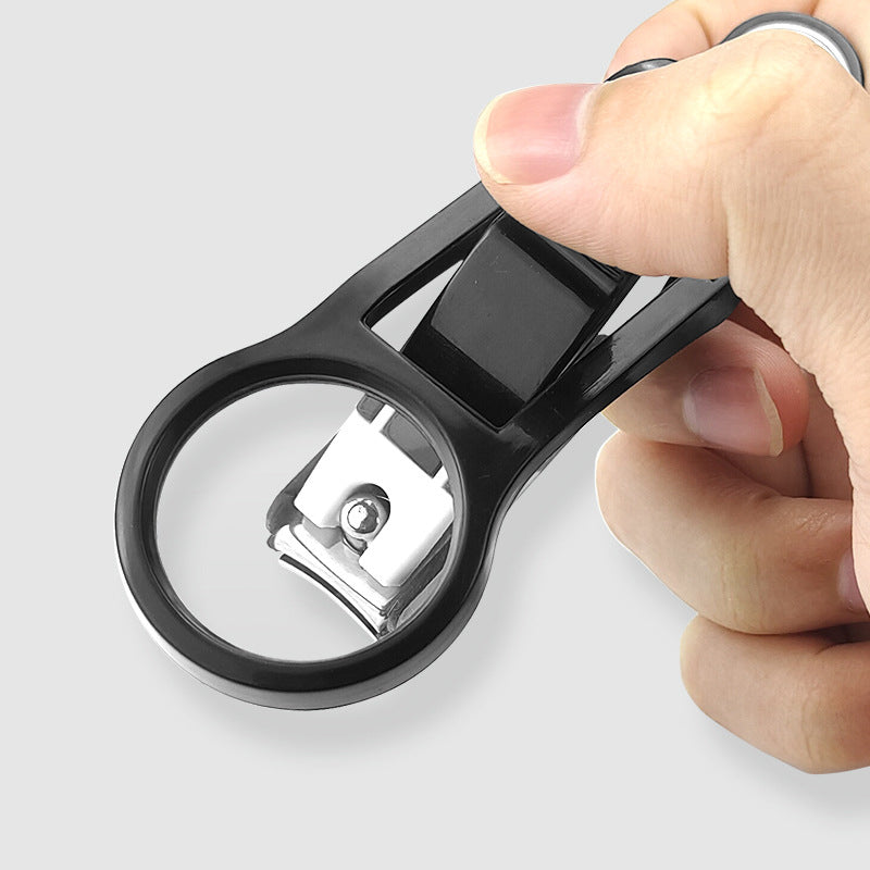 Coupe-ongles anti-projections avec loupe