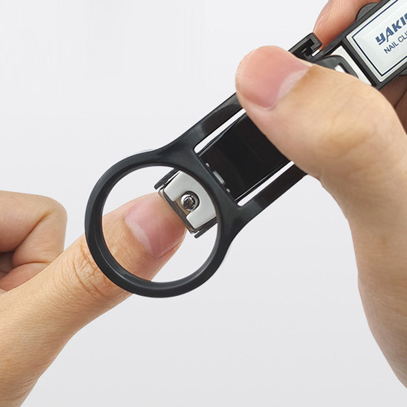 Coupe-ongles anti-projections avec loupe