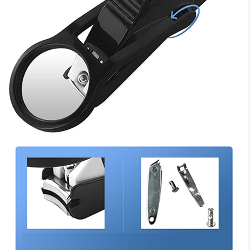 Coupe-ongles anti-projections avec loupe