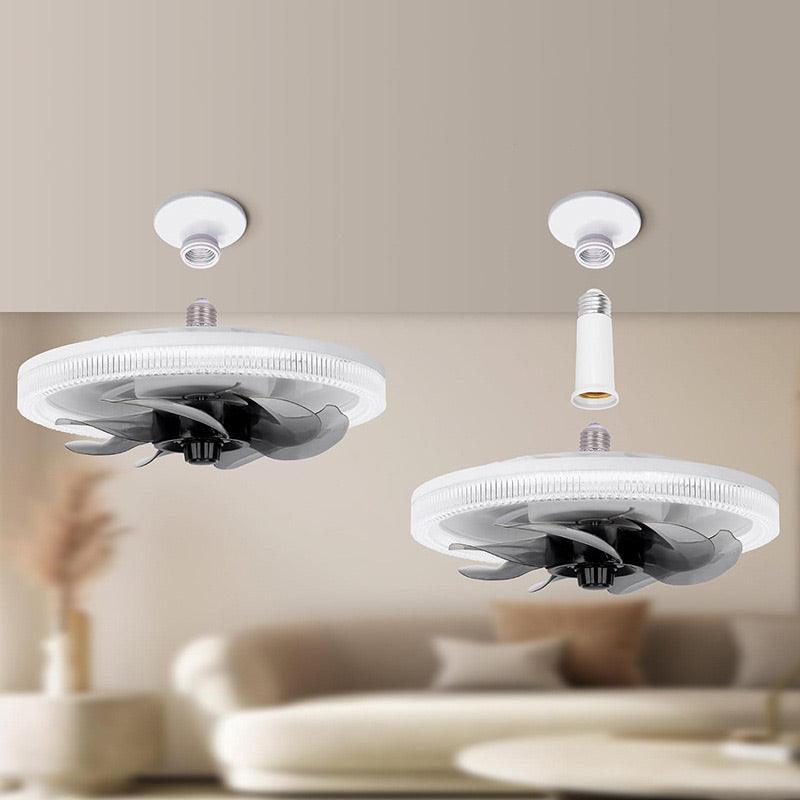 Ventilateur plafonnier 2-en-1 silencieux et réglable 2026 avec télécommande