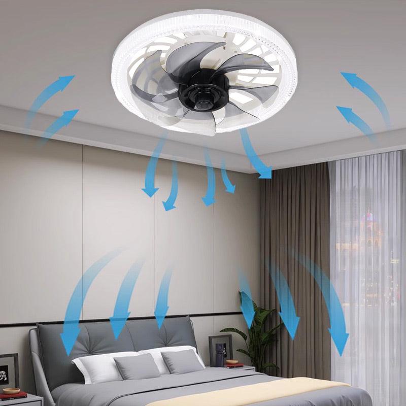 Ventilateur plafonnier 2-en-1 silencieux et réglable 2026 avec télécommande