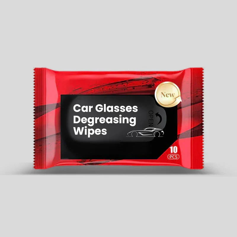 Lingettes pour enlever le film gras sur les vitres de voiture