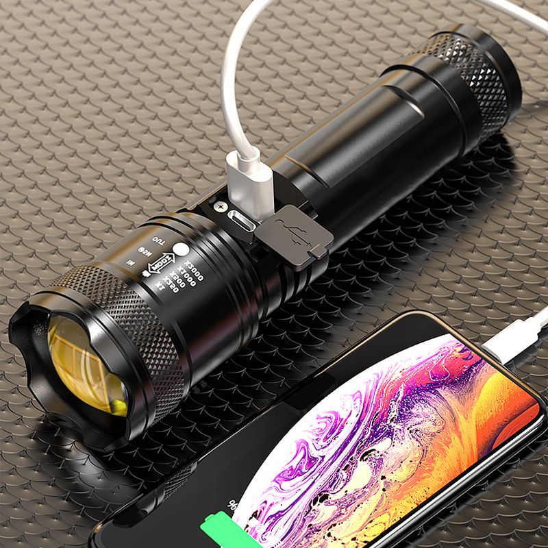 Lampe torche ultra-puissante avec zoom