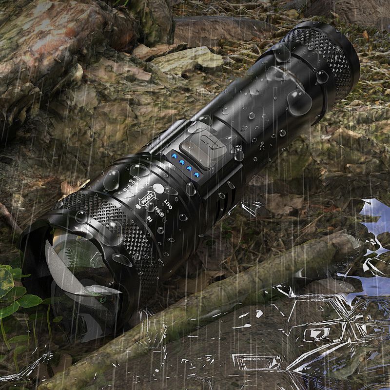 Lampe torche ultra-puissante avec zoom