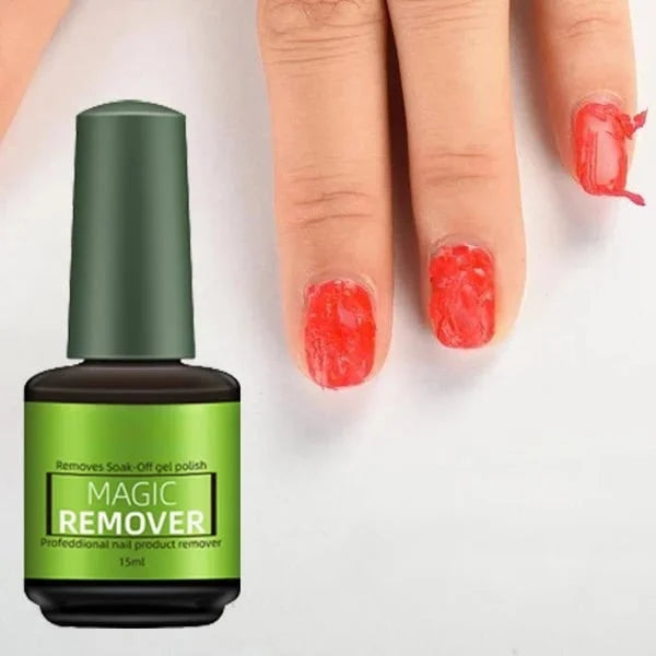 Dissolvant gel magique – action rapide, doux pour les ongles. Élimine le vernis semi-permanent instantanément.