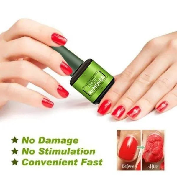 Dissolvant gel magique – action rapide, doux pour les ongles. Élimine le vernis semi-permanent instantanément.