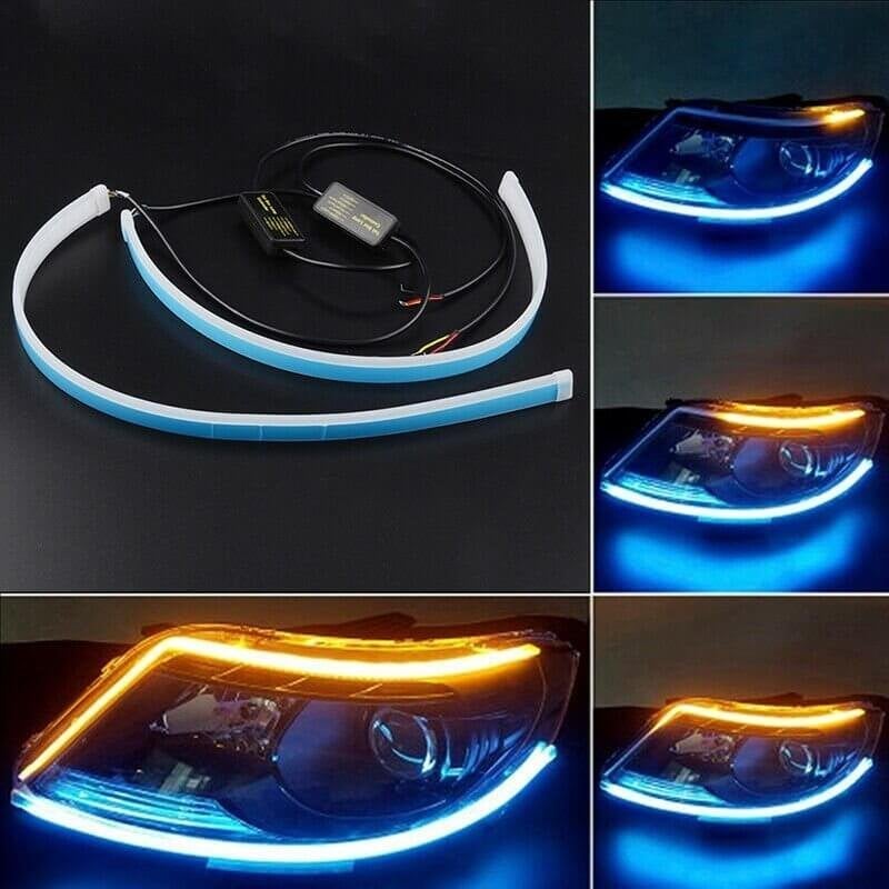 Feu de signalisation automobile flexible à LED de type flux (2 pièces)