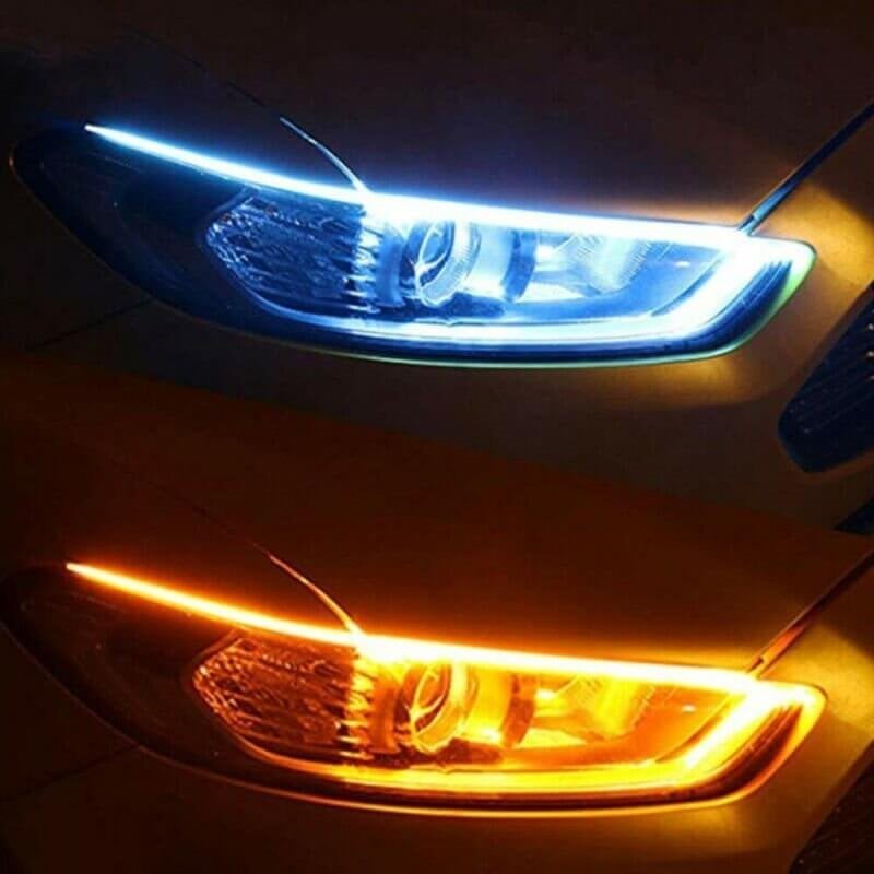 Feu de signalisation automobile flexible à LED de type flux (2 pièces)