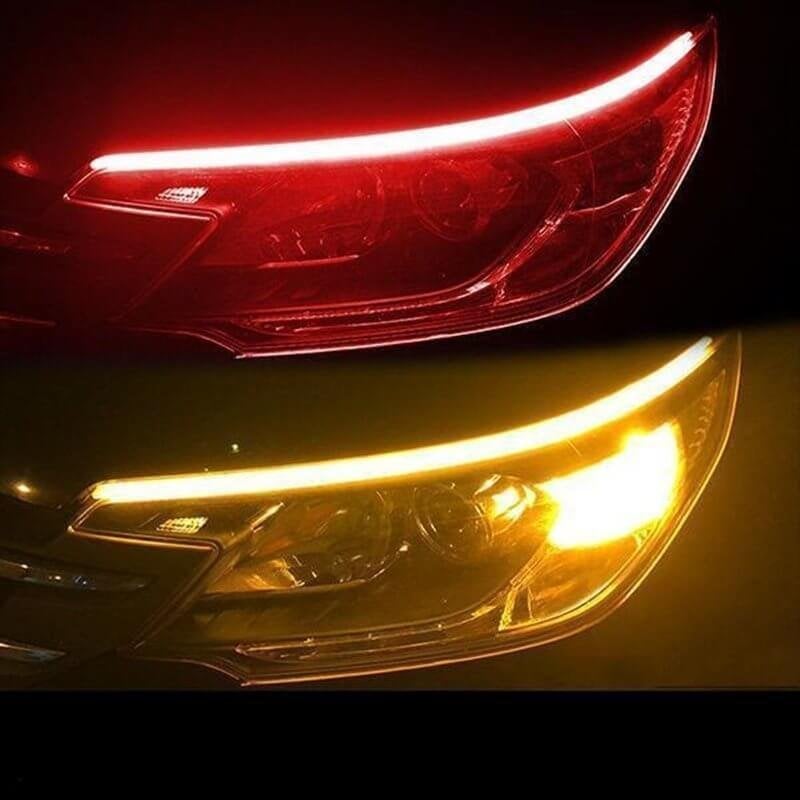 Feu de signalisation automobile flexible à LED de type flux (2 pièces)