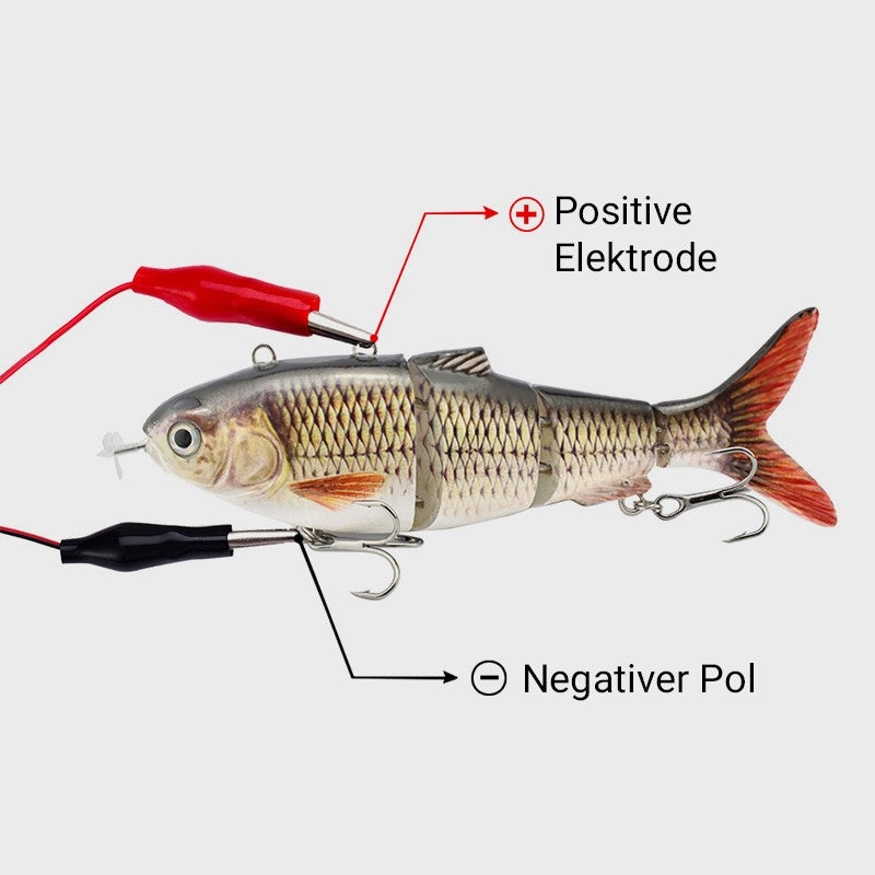 Leurre de pêche robotique multi-articulé avec LED