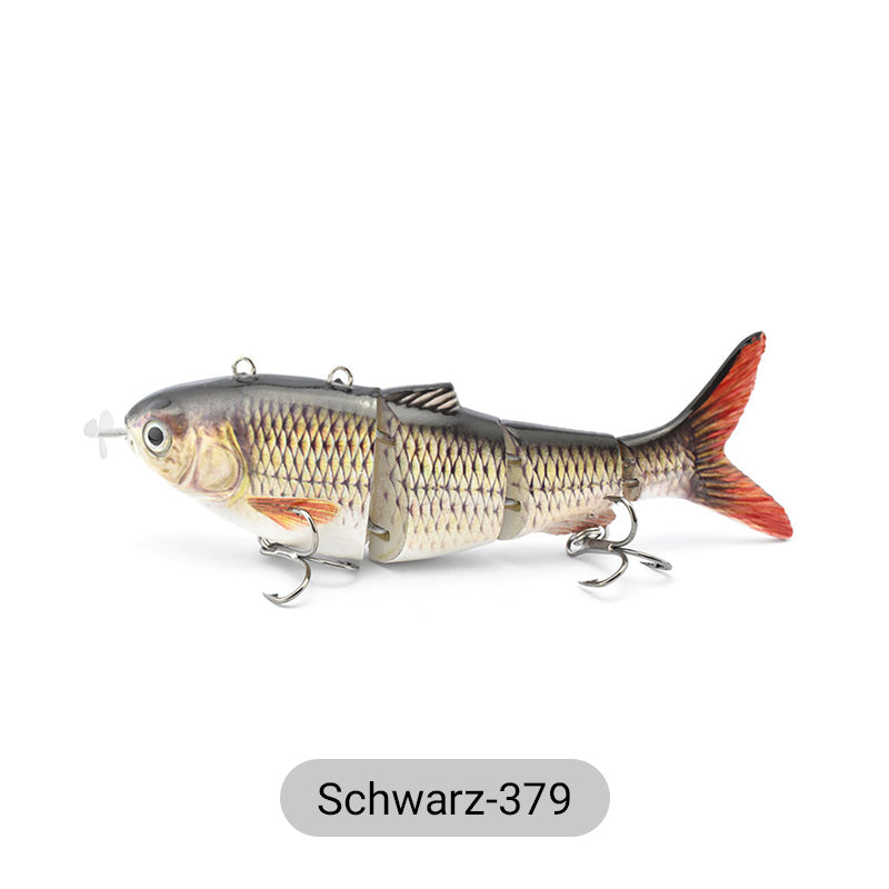 Leurre de pêche robotique multi-articulé avec LED
