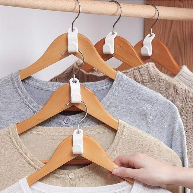 Crochets de connexion pour cintres gain de place – Double l'espace dans le placard, robustes et faciles à utiliser