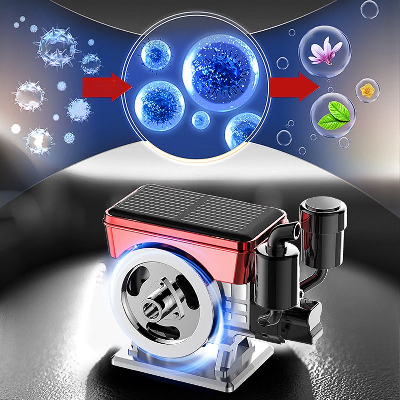 Diffuseur d'aromathérapie solaire rotatif pour voiture