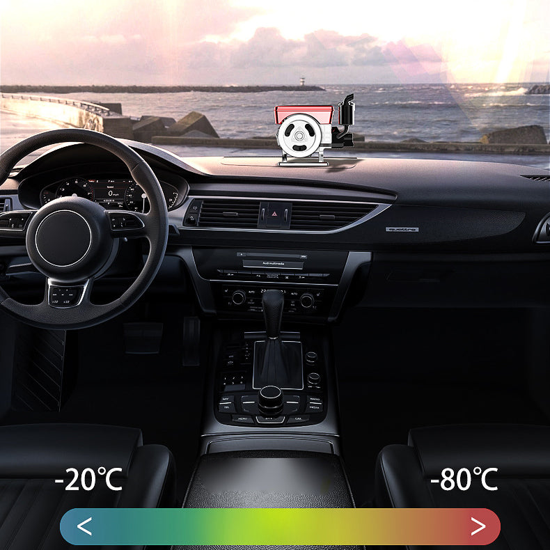 Diffuseur d'aromathérapie solaire rotatif pour voiture