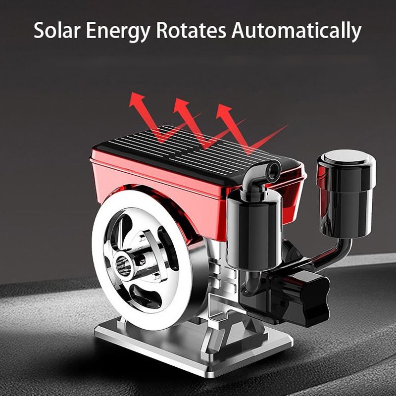 Diffuseur d'aromathérapie solaire rotatif pour voiture