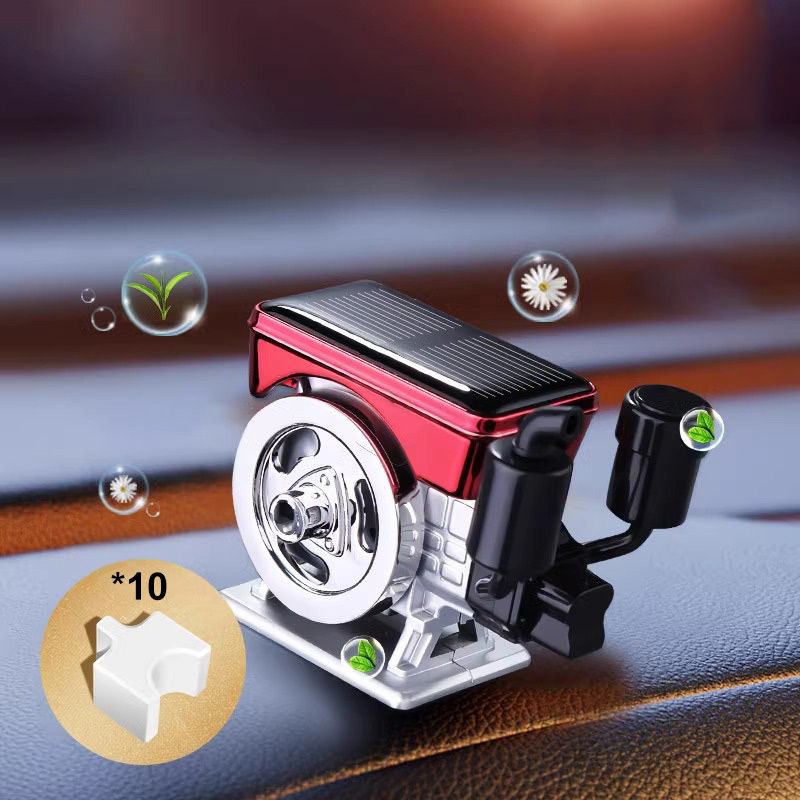 Diffuseur d'aromathérapie solaire rotatif pour voiture