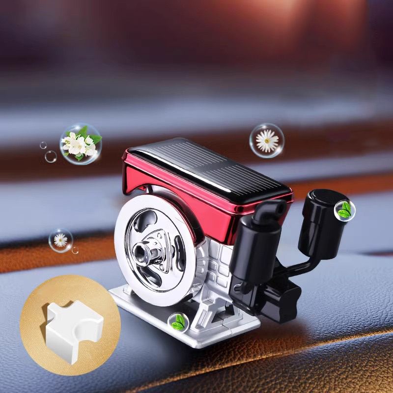 Diffuseur d'aromathérapie solaire rotatif pour voiture