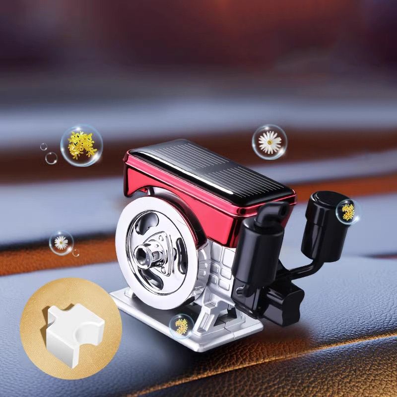 Diffuseur d'aromathérapie solaire rotatif pour voiture