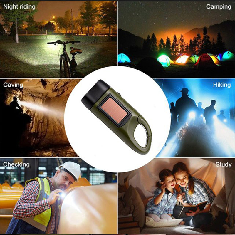 Lampe torche solaire portable pour l'extérieur