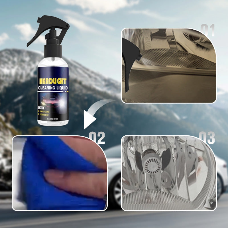 Produit de nettoyage et de rénovation de phares de voiture